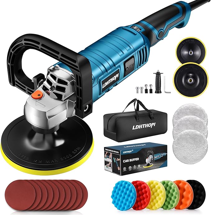 LDHTHOPI Buffer Polisher, 1600W 7 Inch/6 Inch